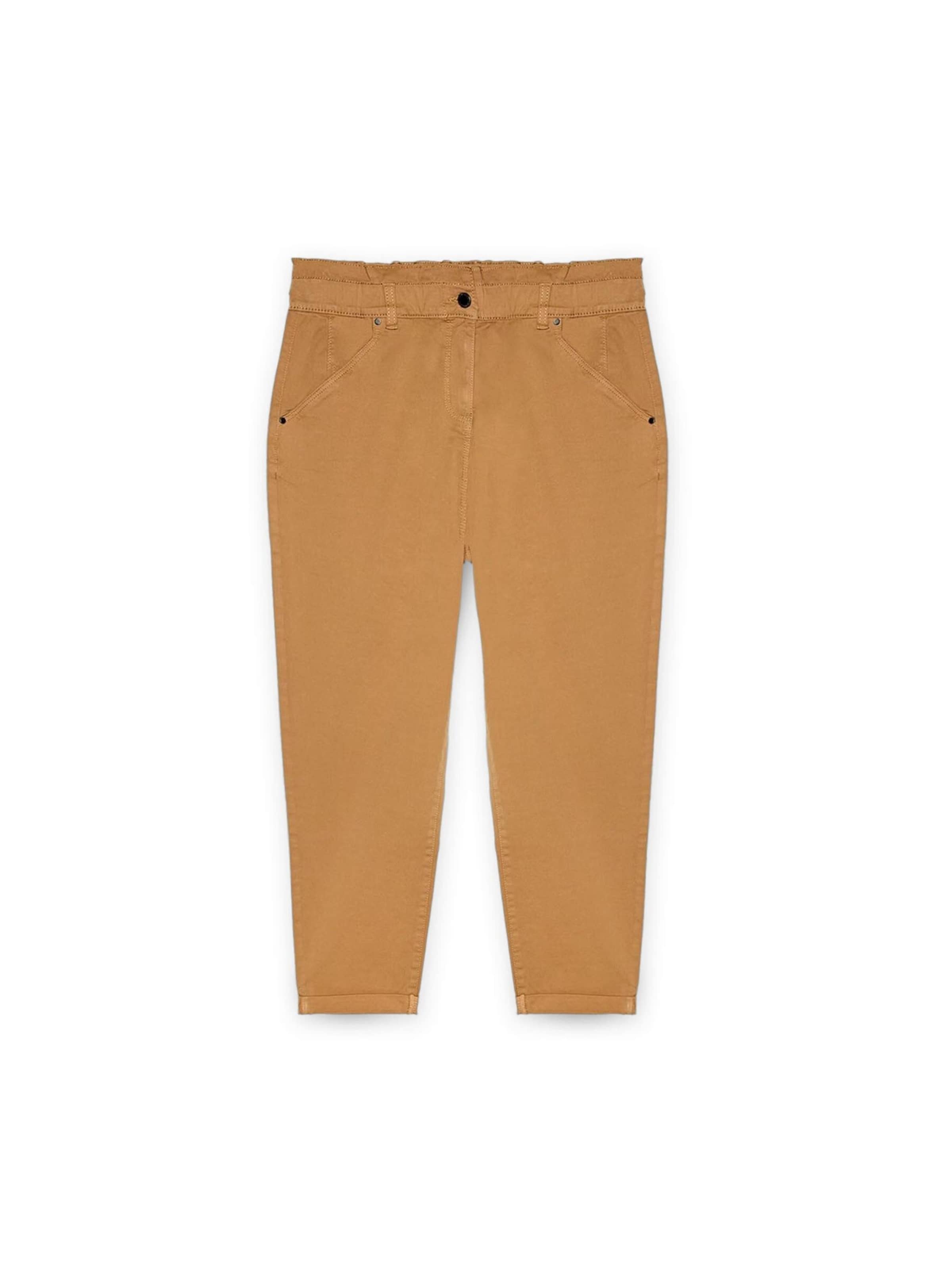 Fiorella Rubino Regular Broek in Bruin: voorkant