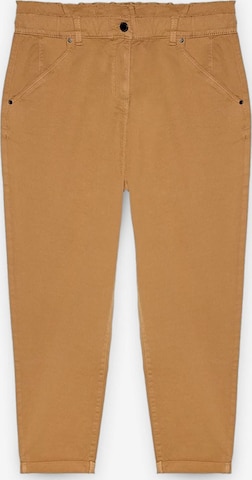 Fiorella Rubino Regular Broek in Bruin: voorkant