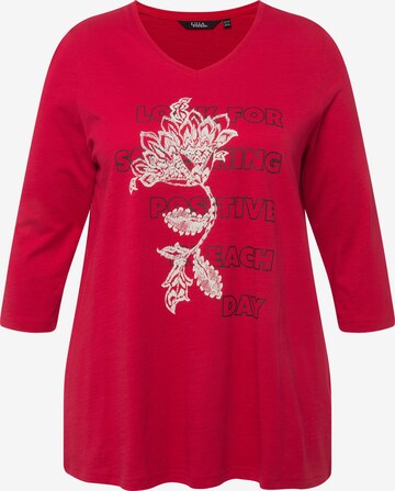 Ulla Popken Shirt in Rood: voorkant