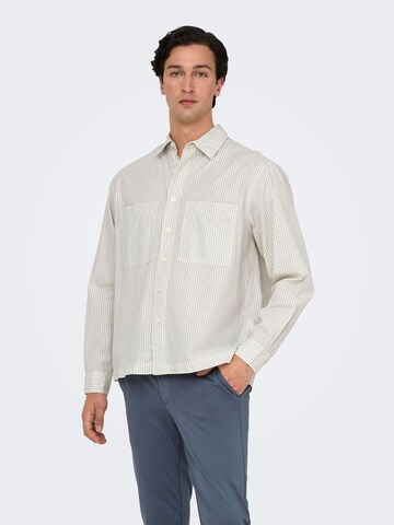 Only & Sons Regular fit Overhemd in Grijs