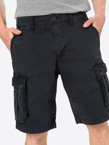 Regular Pantalon cargo American Eagle en noir