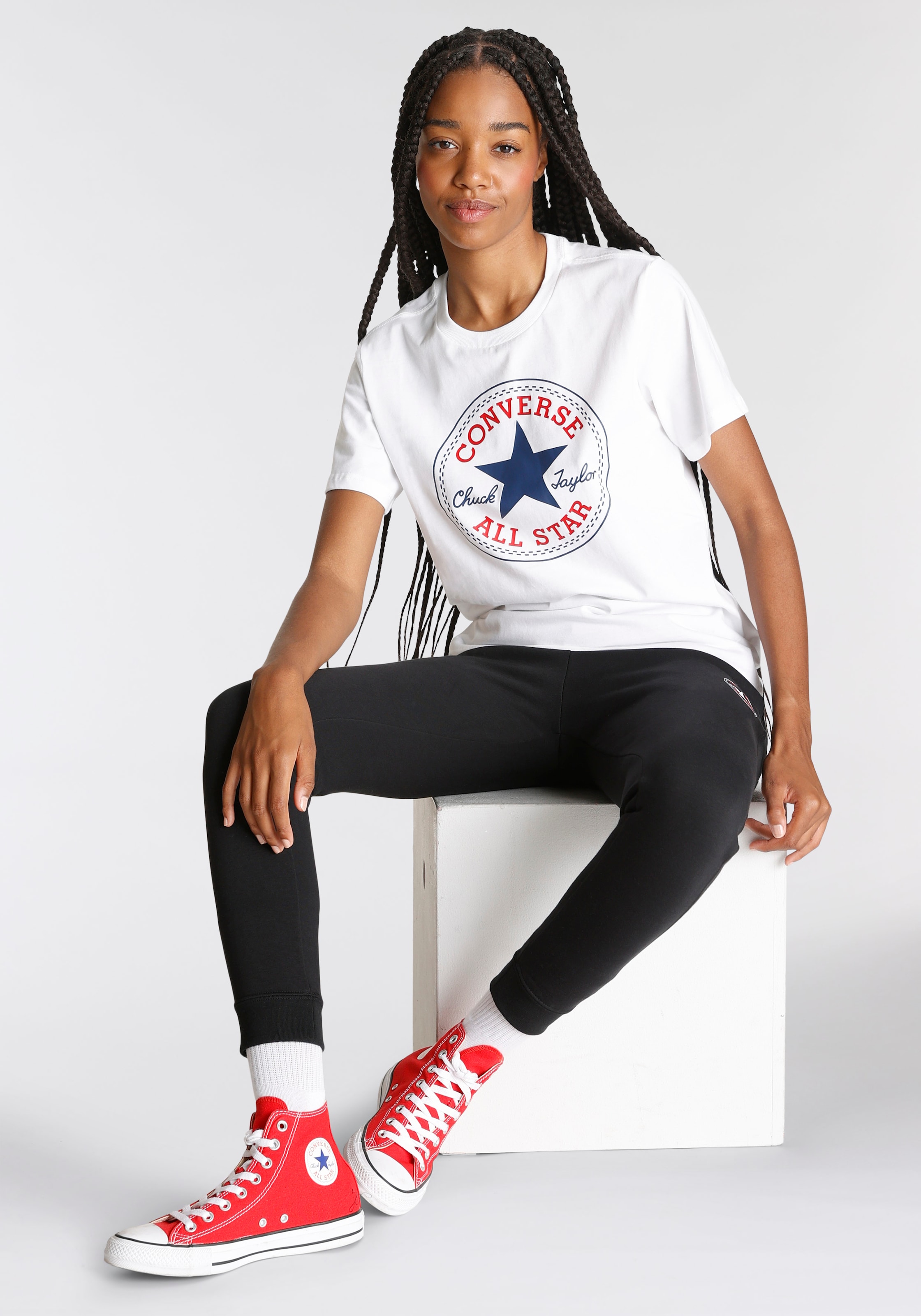 T shirt CONVERSE en Blanc ABOUT YOU