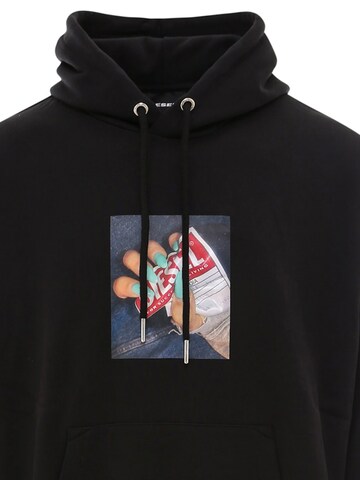 DIESEL Sweatshirt 'S-UMMER-A84' in Black