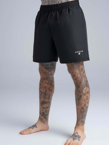 SikSilk Badeshorts in Schwarz