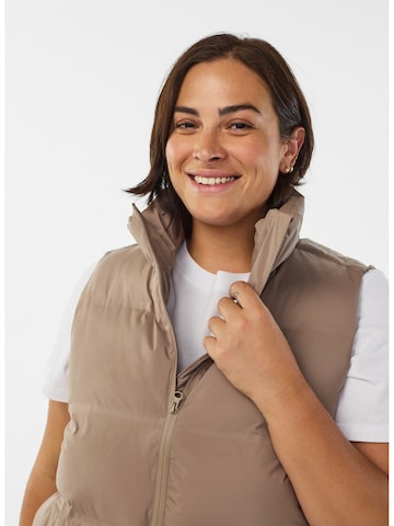 Gilet 'Canora' di Zizzi in marrone