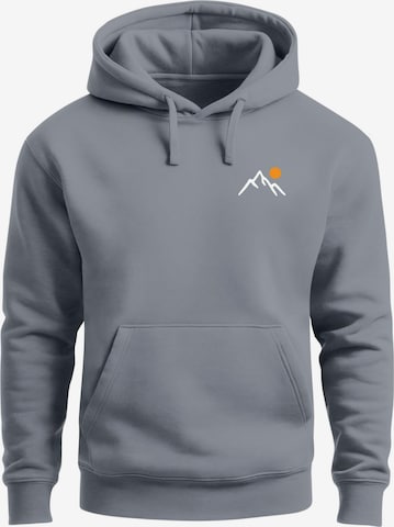 Neverless Sweatshirt 'Mountain Sun' in Grey: front
