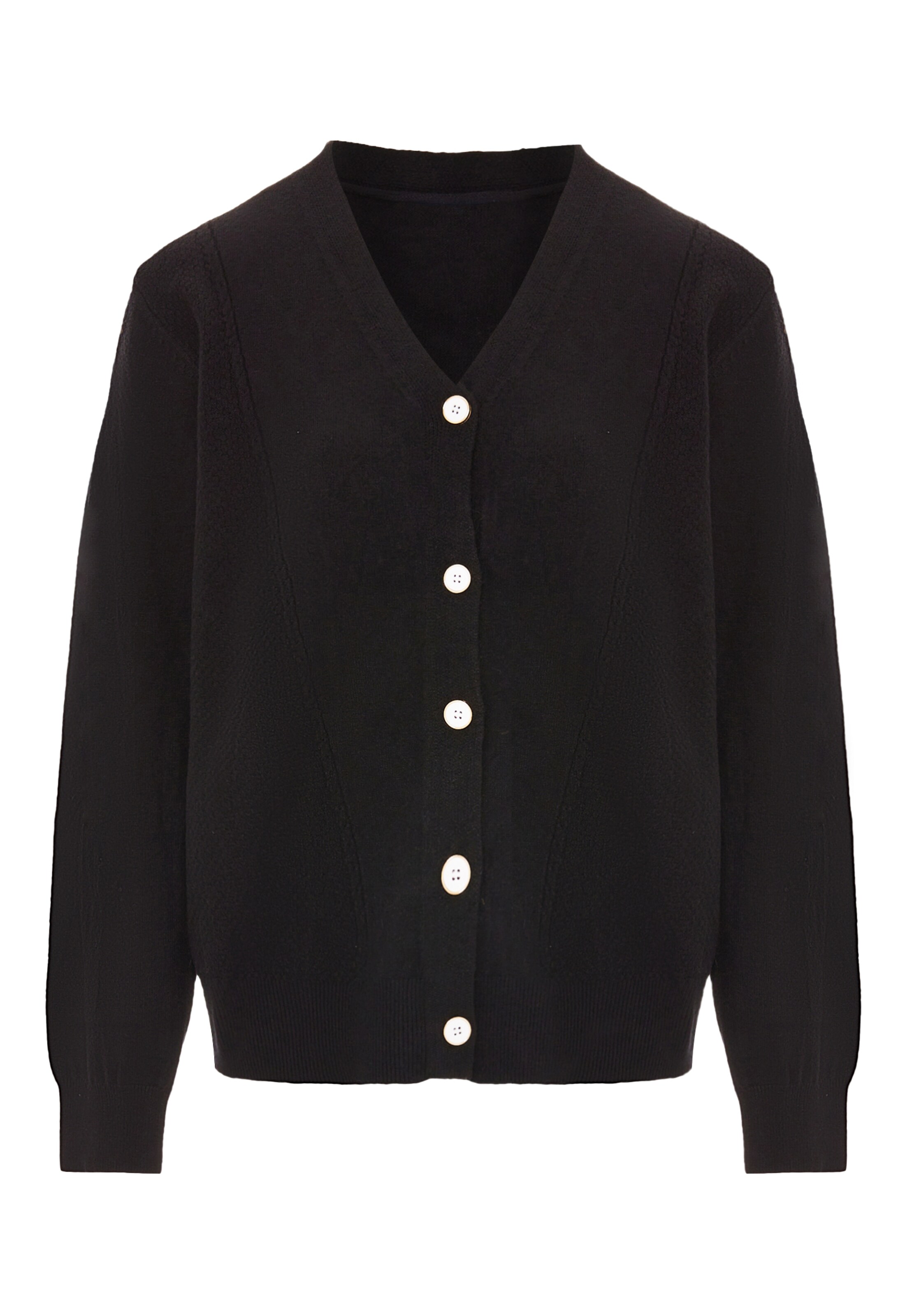 SANIKA - Casaco de malha em preto: frente