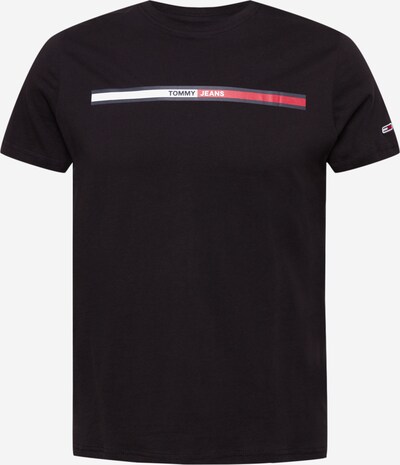 Tommy Jeans Тениска 'Essential' в червено / черно / бяло, Преглед на продукта