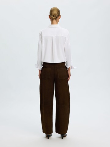 SELECTED Vat Broek in Bruin
