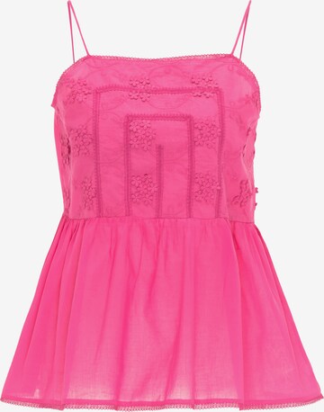 IZIA Top in Pink: front