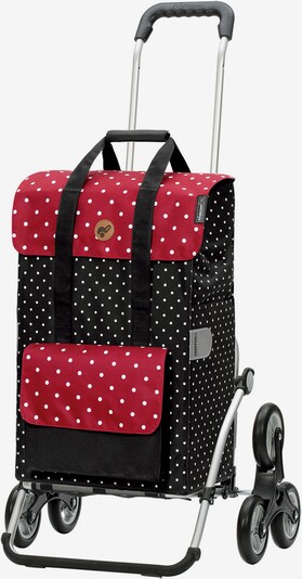 Andersen Shopper Einkaufstrolley in rot / schwarz / weiß, Produktansicht