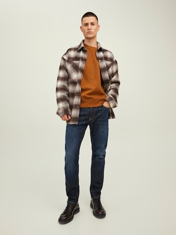 Jacks & Jones Sweatshirt 'Herren Sweatshirt' in Brown