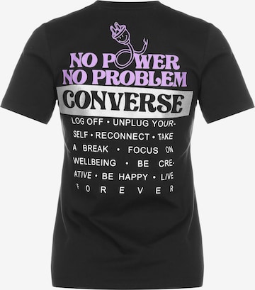 CONVERSE Shirt 'No Problem' in Zwart