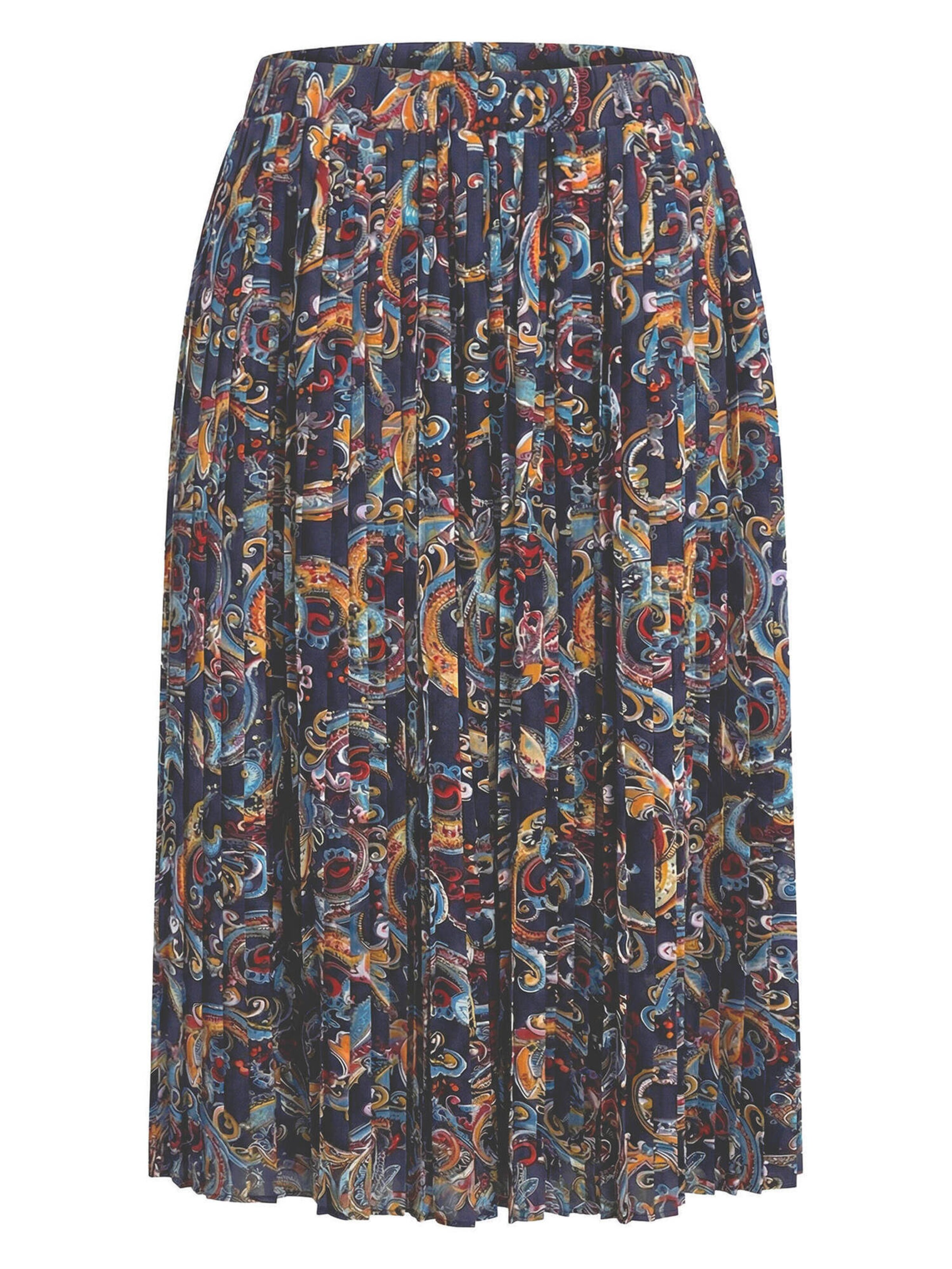 Goldner Rok in 19 in de kleur Marine / Cyaan blauw / Kreeft / Donkerrood, Productweergave