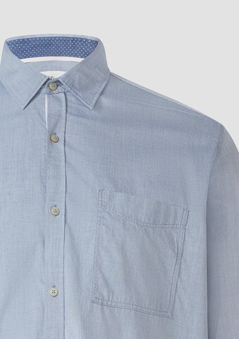 s.Oliver Regular fit Button Up Shirt in Blue