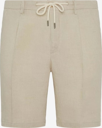 Pantalon à pince Boggi Milano en beige : devant