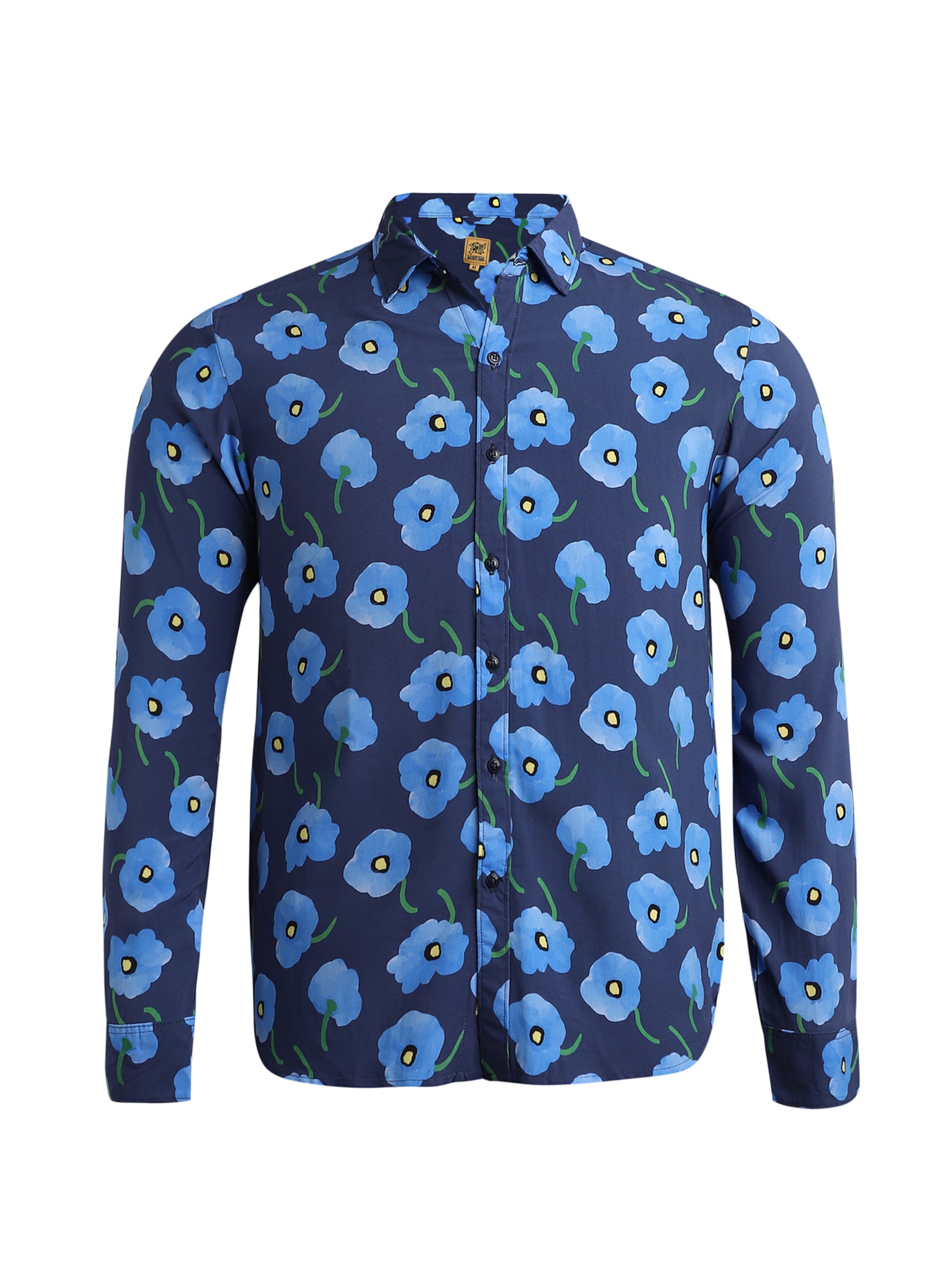 Campus Sutra Regular fit Button Up Shirt 'Devin' in Blue: front