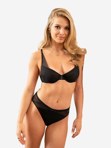 SugarShape T-shirt Bra 'Airyn' in Black