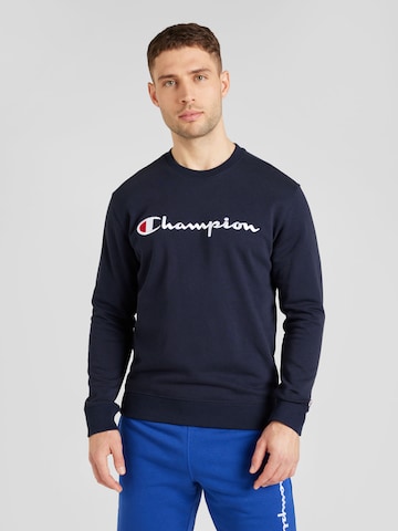 Sweat-shirt Champion Authentic Athletic Apparel en bleu : devant
