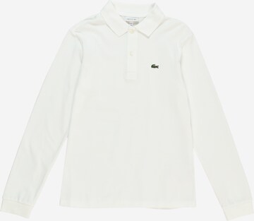 LACOSTE Тениска в бяло: отпред