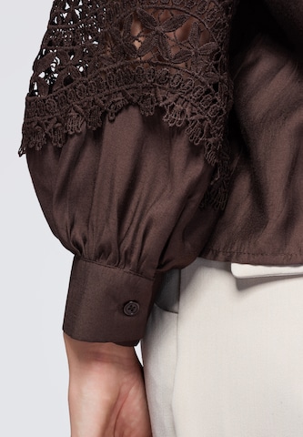 Ombre Blouse in Brown
