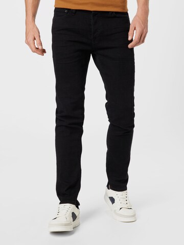 JACK & JONES Regular Jeans 'Tim' i svart: framsida