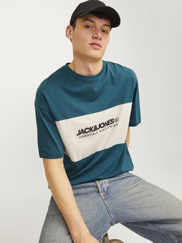 JACK & JONES T-Shirt 'JJELegacy' in Blau