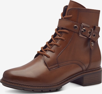 Tamaris Schnürstiefelette in Braun: Vorderseite