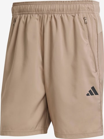ADIDAS PERFORMANCE Sports trousers 'Train Essentials' in Beige: front