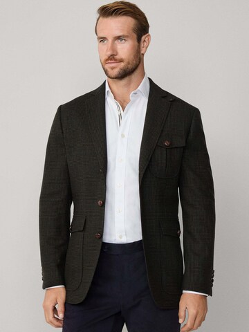Hackett London Regular fit Colbert in Groen: voorkant