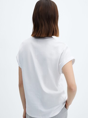 MANGO Koszulka 'SEVILLA' w kolorze biały