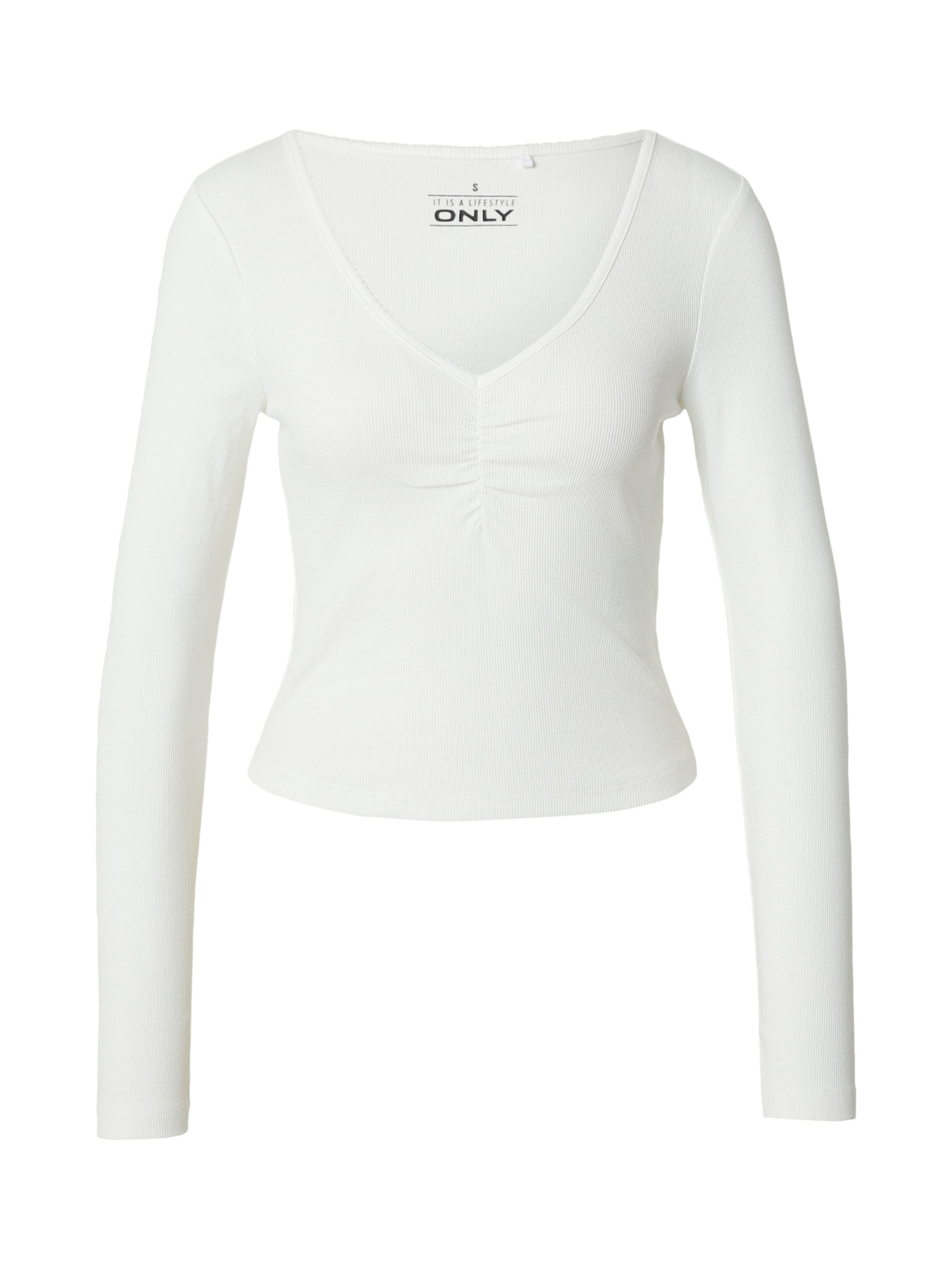 T-shirt 'ONLBETTY' ONLY en blanc : devant