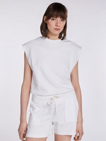 Sweat-shirt SET en blanc : devant