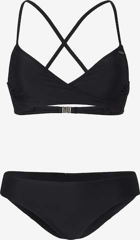 O'NEILL Triangel Bikini 'Baay Maoi' in Zwart: voorkant