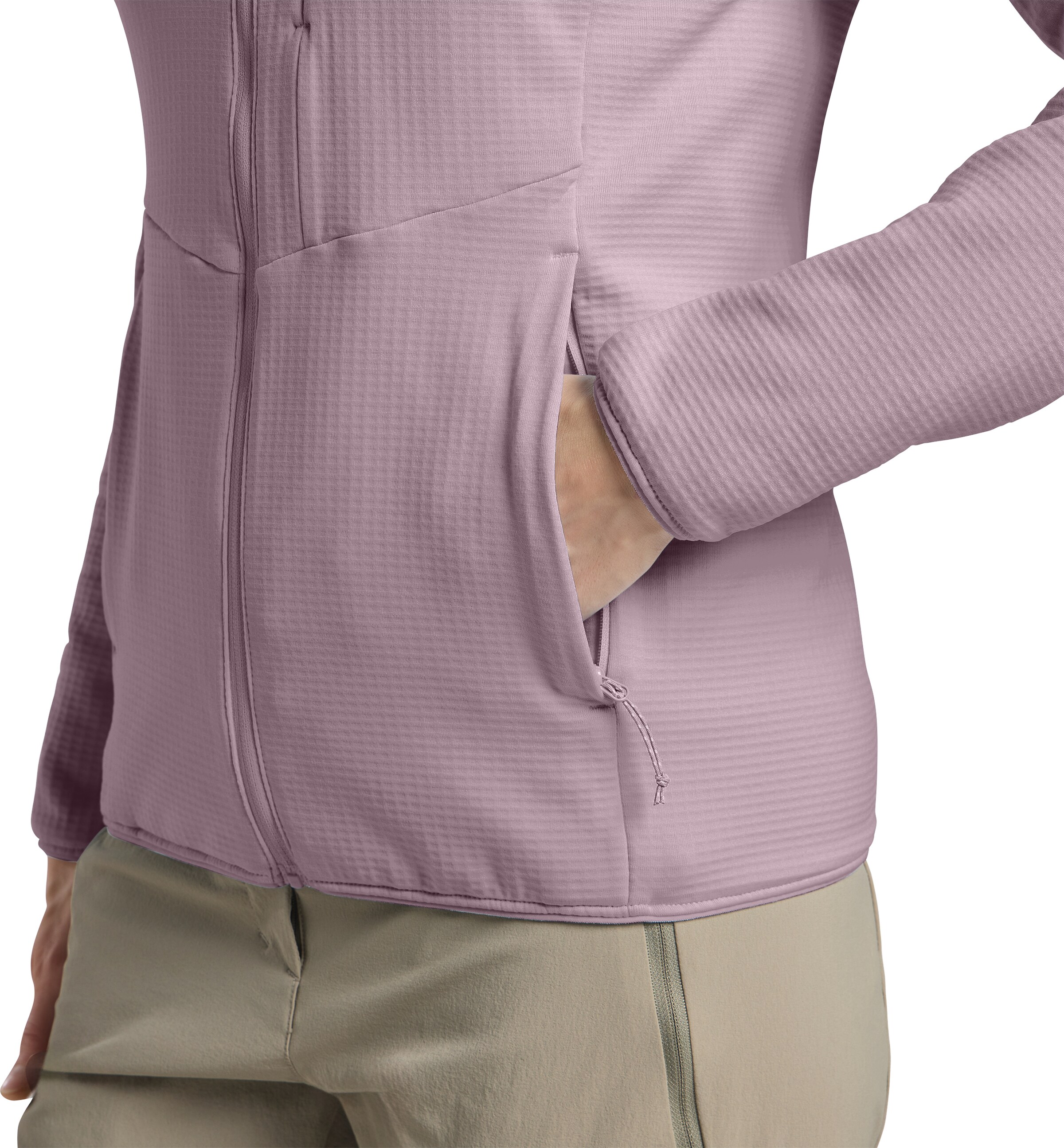 JACK WOLFSKIN Athletic Fleece Jacket in Purple