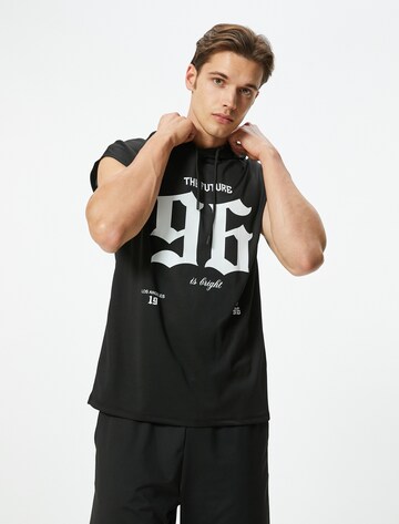 Koton T-Shirt in Schwarz