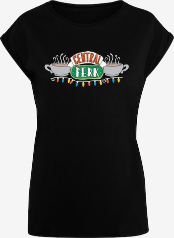 T-shirt 'Friends - Central Perk Christmas Lights' ABSOLUTE CULT en noir : devant