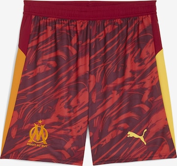 Regular Pantalon de sport 'Olympique de Marseille 25/26' PUMA en rouge : devant