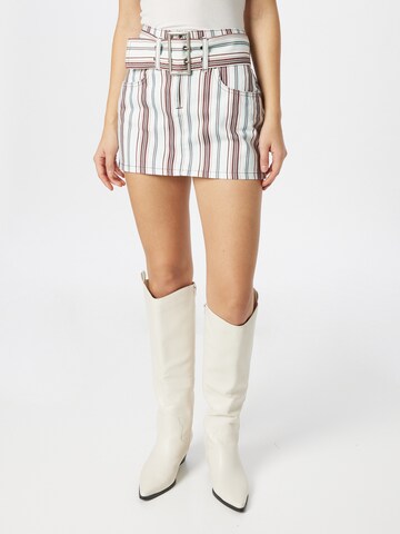 Nasty Gal - Saia em branco: frente