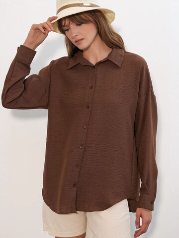 Chemisier 'Hemden' Bigdart en marron