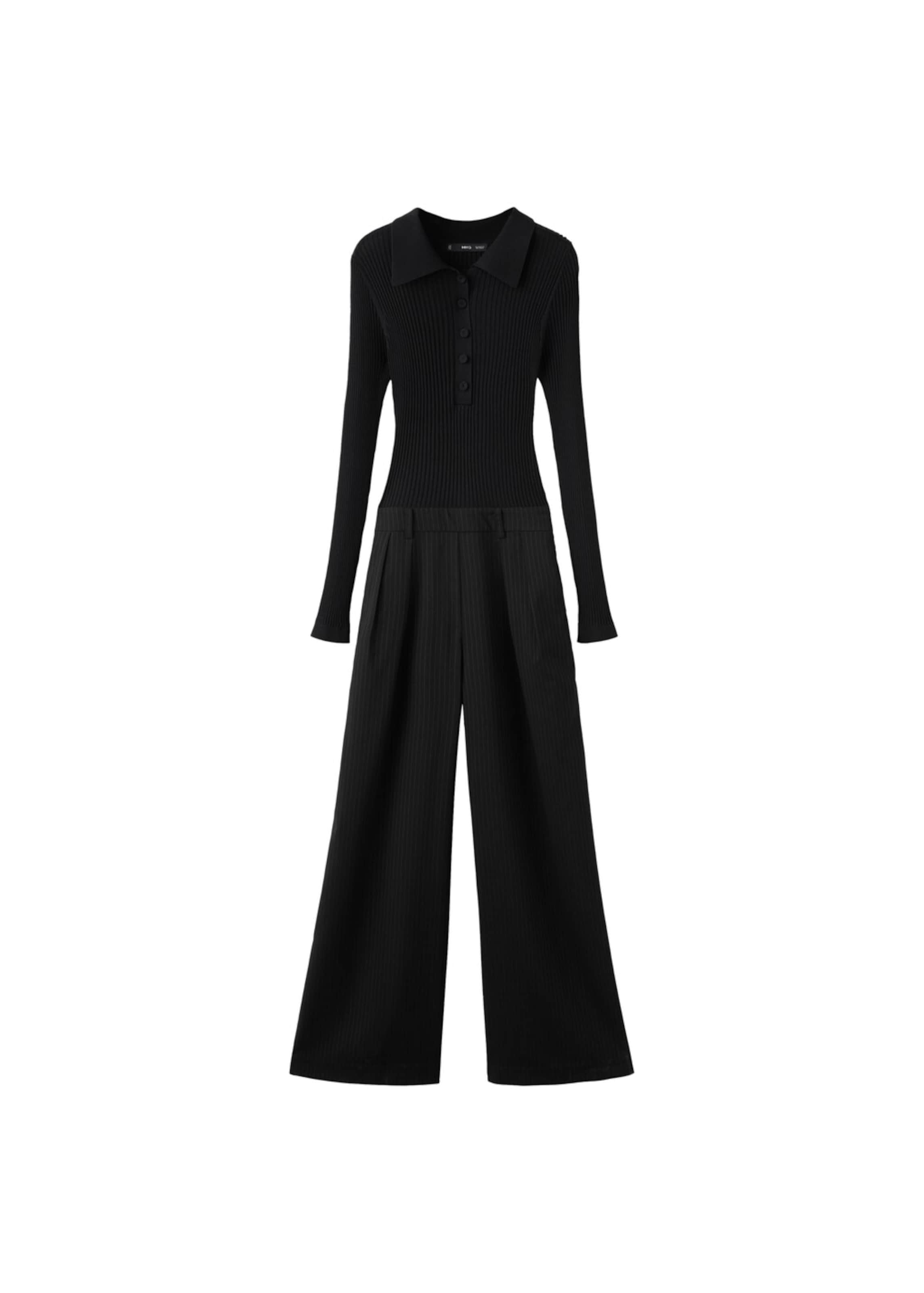 MANGO Jumpsuit 'Irim' in Grey / Black, Item view