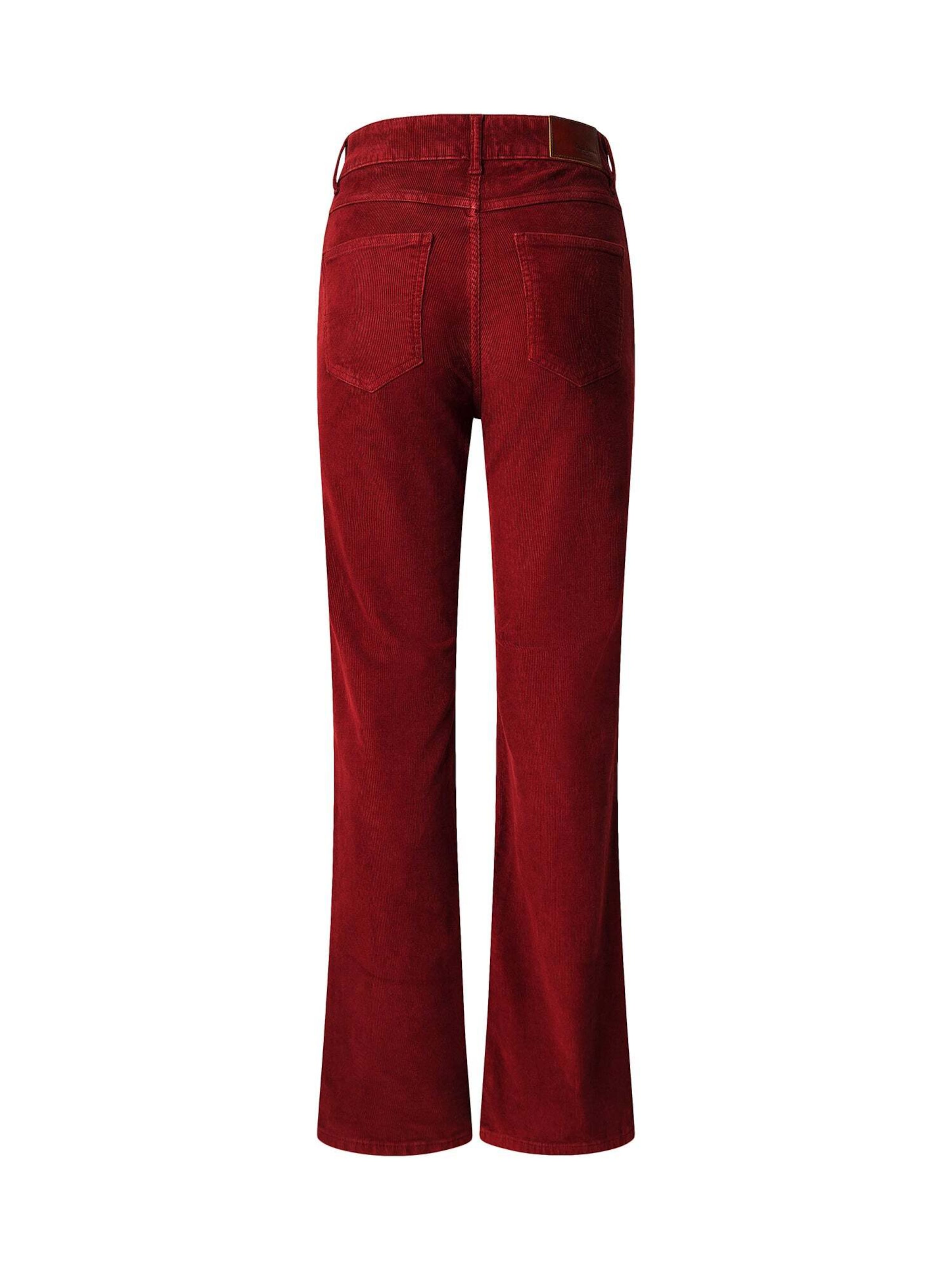 Pepe Jeans Flared Broek 'Corduroy' in Rood