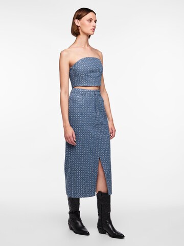 PIECES Skirt 'NAOMI' in Blue