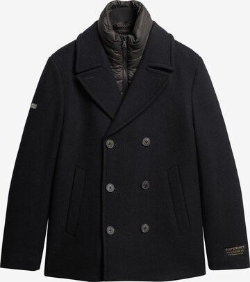 Superdry Between-Seasons Coat in Blue: front