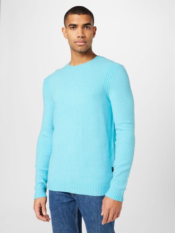 TOM TAILOR DENIM Sweater in Blue: front