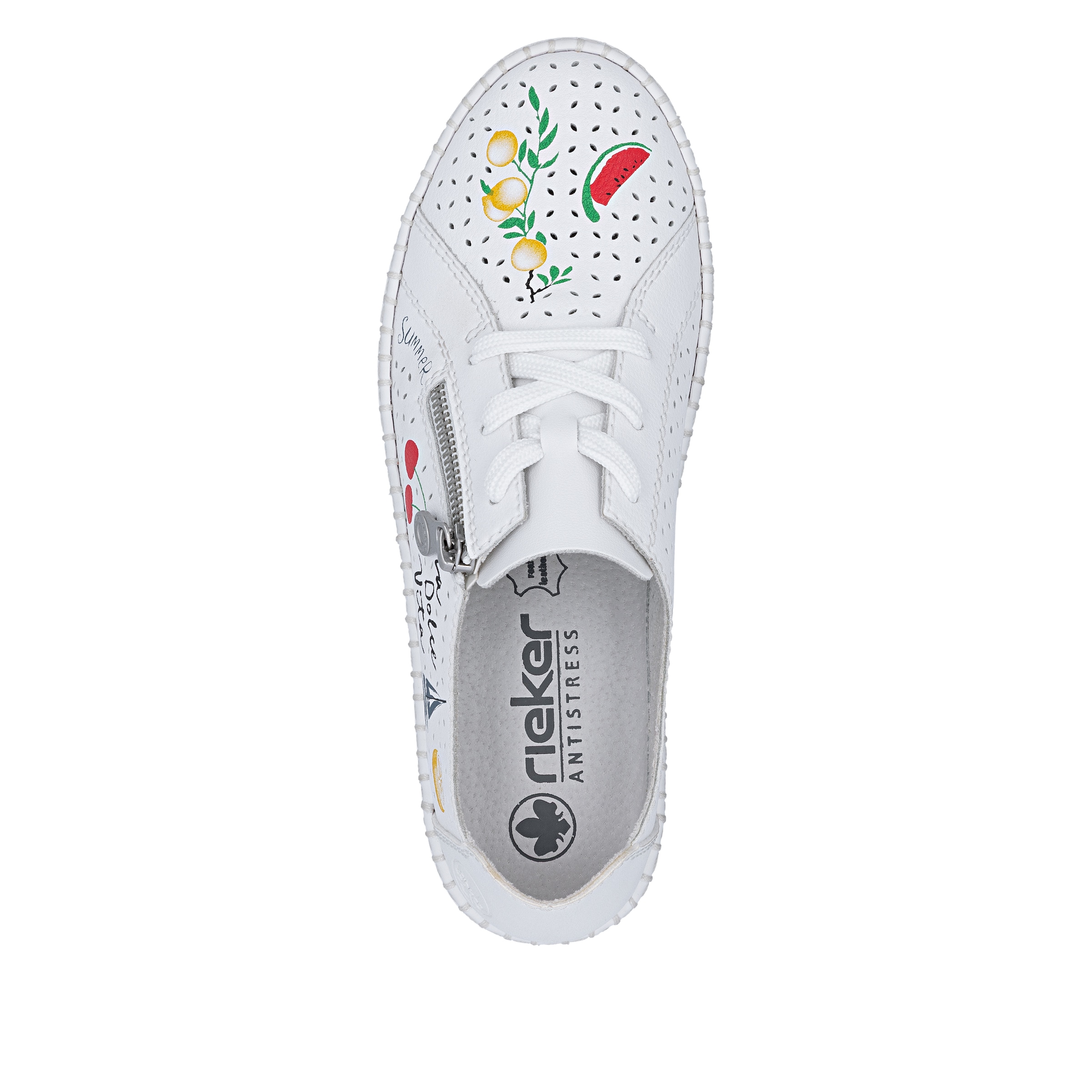Baskets basses Rieker en blanc
