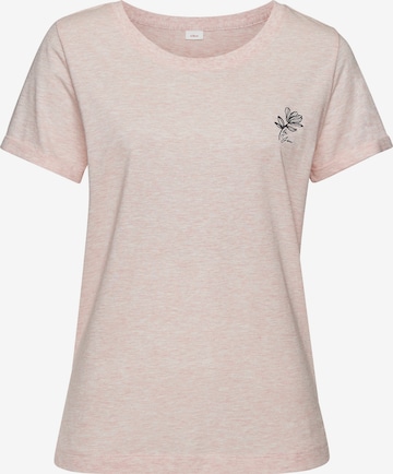 T-shirt s.Oliver en beige : devant