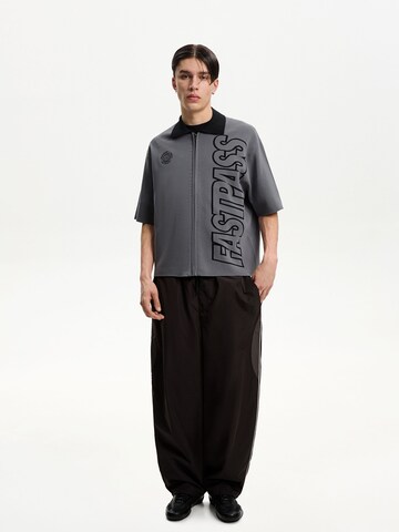 Vestes en maille Bershka en gris
