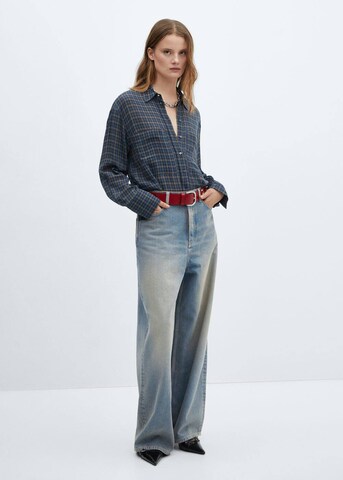 MANGO Wide Leg Jeans 'Isabella' in Blau