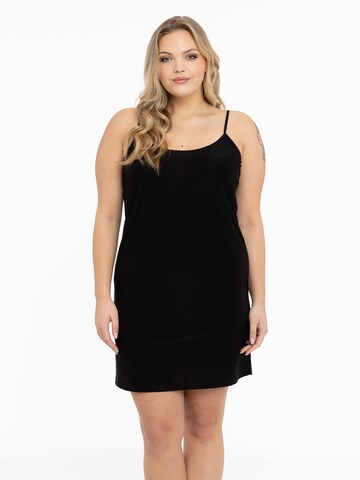 Yoek Summer Dress in Black: front